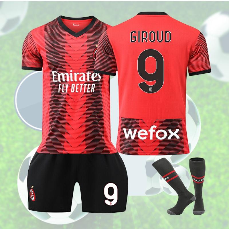 2324 Комплект домашней формы на новый сезон №. 9 Жиру №17 Лео №11 Ибра №19 Тео Футбольная форма