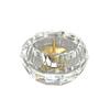 Crown Buddhist Altar Candle Holder, 2.5 Inches, Clear Crystal, Stylish, Modern Buddhist Altar Accessories