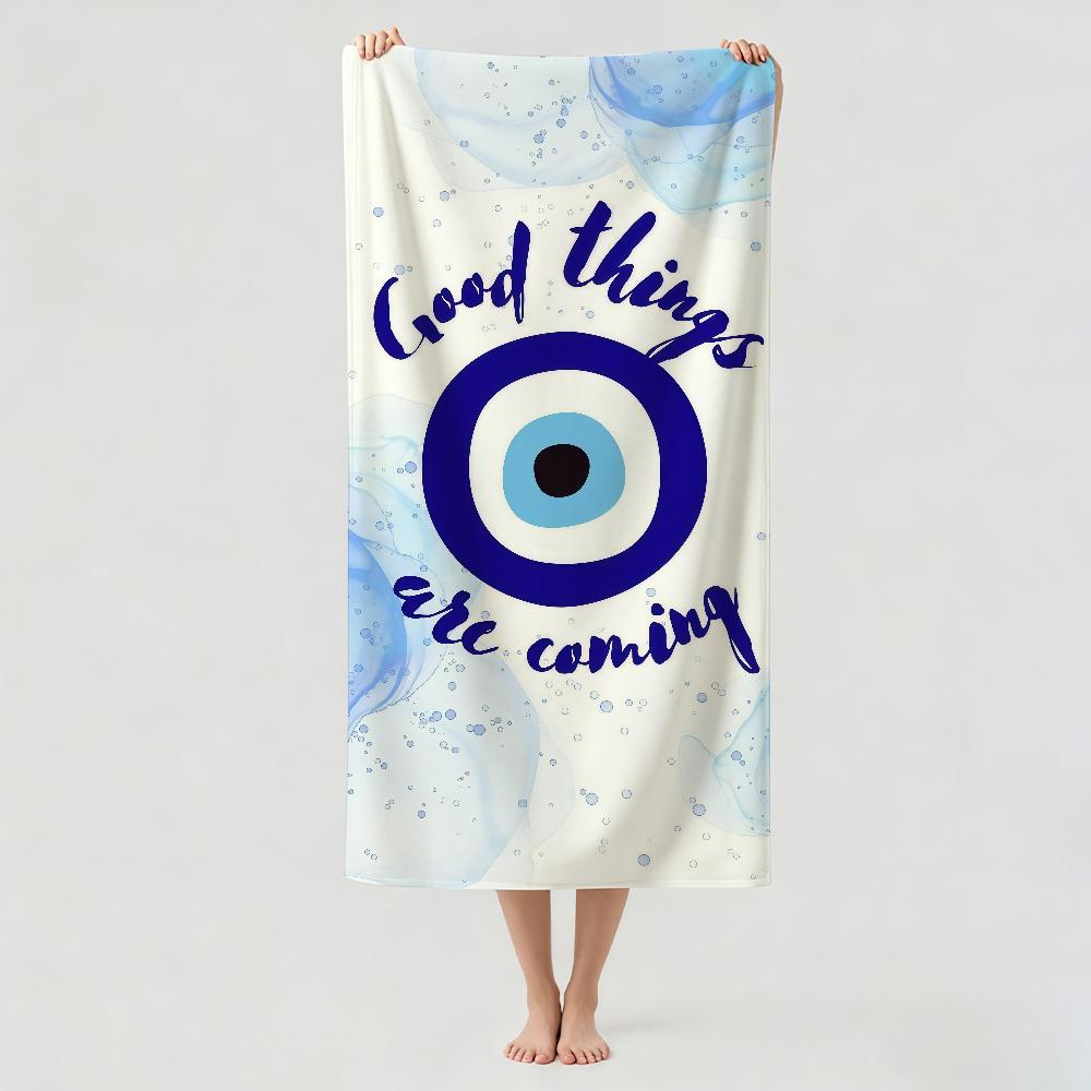 Fashion print Evil Eye Towel Drying Bath Towel Applicable To Light Swimming Camping Yoga Beach Out