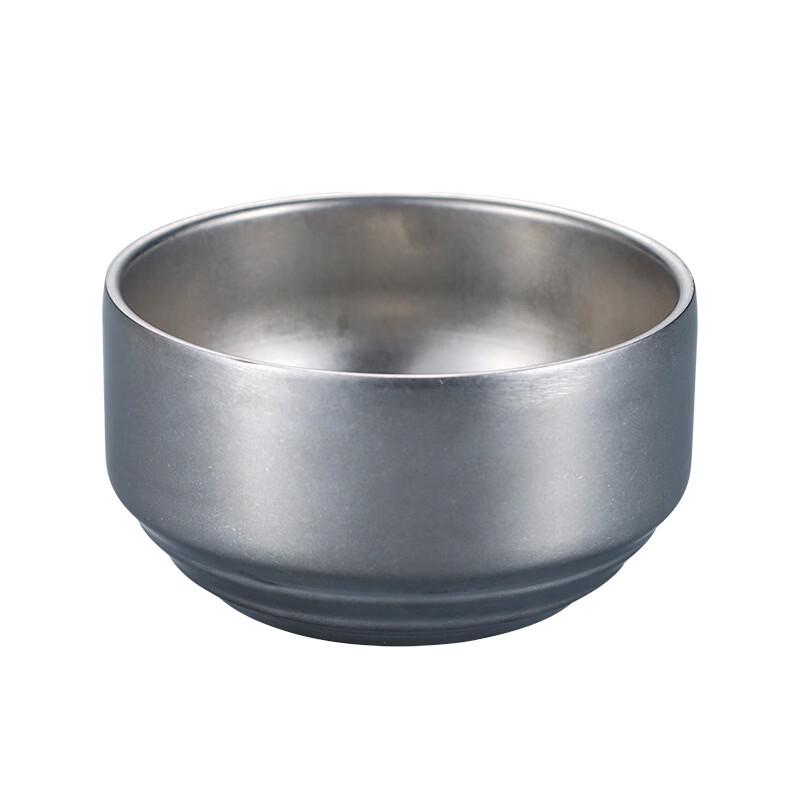 ZISIZ Ретро Двухслойная Миска из Нержавеющей Стали 304 с Крышкой (2-Pack)