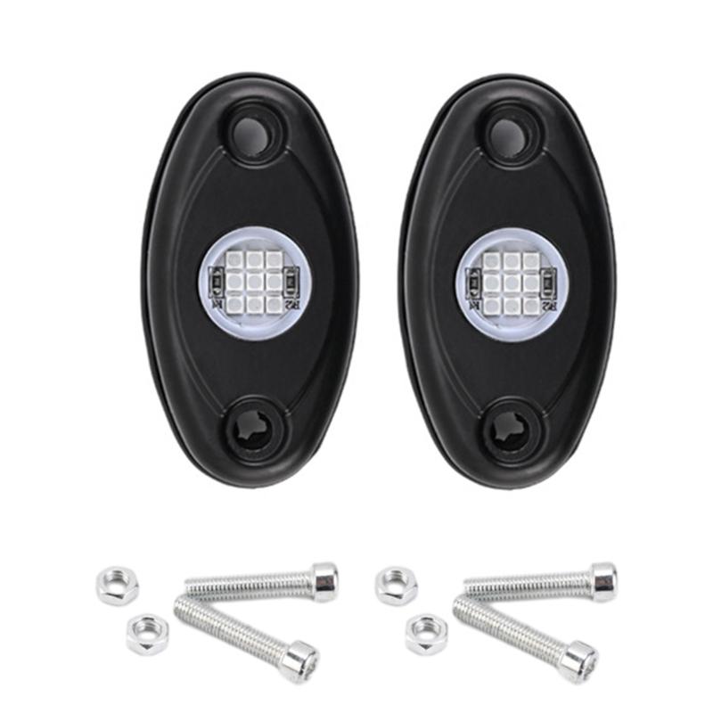 Автомобильные аксессуары светодиодные фары Rock Lights 9 светодиодов Underglow Lights IP67 водонепроницаемые лампы Trail Rig для пикапов грузовиков