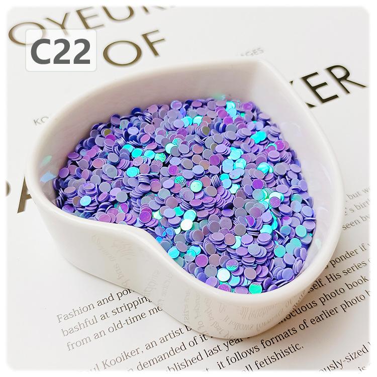 Cute 3mm Mini Size Colorful No Hole Pvc Round Sequins Nail Art Hair Ornament Decoration Diy Accessories