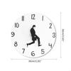 62KD Comedy Inspireds Ministrys Of Silly Walk Wall Clock Comedian Home Decoration Novelty