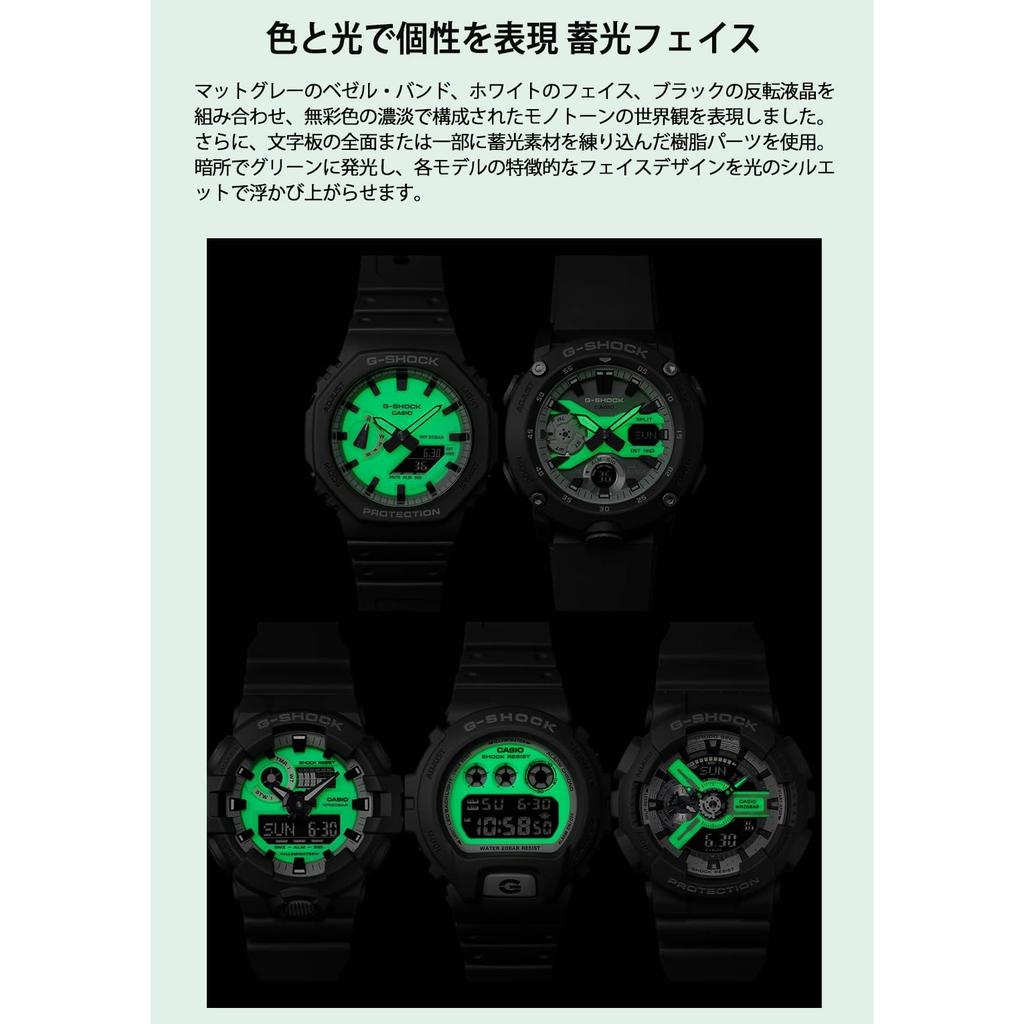 Casio Мужские часы G-Shock серии HIDDEN GLOW DW-6900HD-8JF серые [модель для Японии]