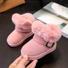 Детские зимние ботинки с добавлением хлопка короткие ботинки
