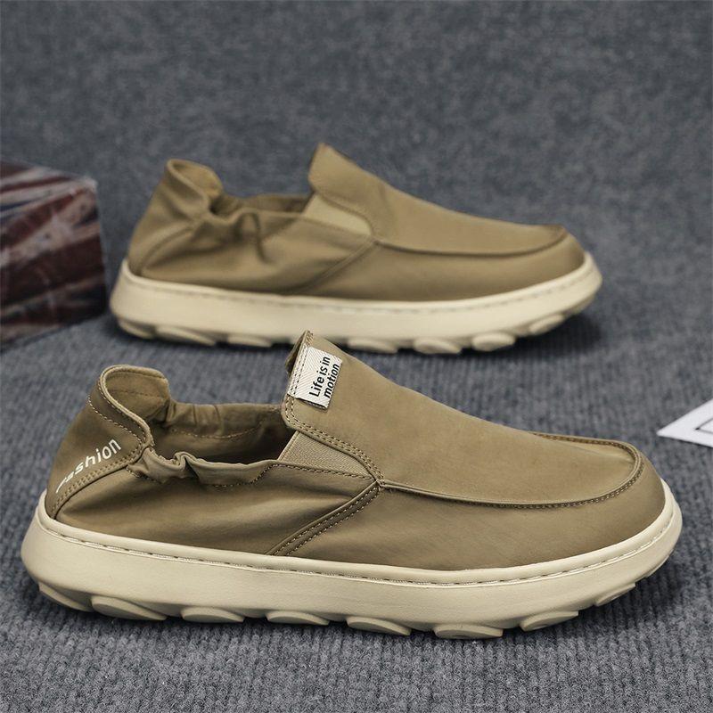 Chunky Canvas Leisure Summer Black Casual Board Shoe Men's Vulcanize Shoes Thin Trendy Korean Style Offer Sale On Sneakers Male