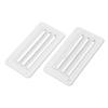 2pcs Set Louvered Vents RV Air Vent Louver White Ventilation Outlet Grille RV Application