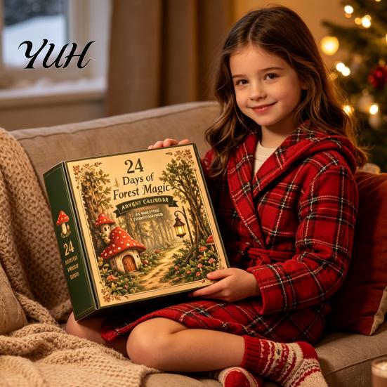 Christmas Gift Box for Family 2026 Spirit Advent Calendar, 24-Day Countdown Mini Figure Set, Elf Alien Calendar Decoration Fairy Ornament Collection,