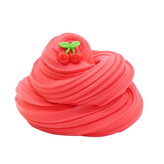 60ml Cherry Peach Fruit Slime Plasticine Mud Sludge Stress Relief Children Toy
