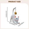 Resin Cat Figurine Decorative Sculpture Garden Animal Statue Modern Ornament for Porch Lawn Housewarming Decor
