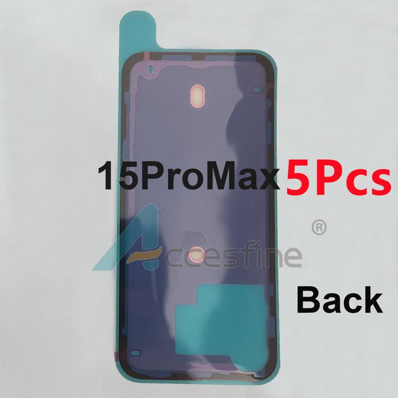 5x Back Cover Side Waterproof Seal Sticker for iP16 15 Plus 14 Pro Max Adhesive Battery Back Door Housing Tape Repair