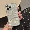 Корейский Ins чехол для телефона для Apple 16promax Цветок Жемчуг для IPhone 17 Бабочка 15 Звезда Блестки