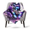Butterfly Roses Customize Your Name Blankets Soft Lightweight Multiseasonal Use For Picnics Couches Offices Beds Living Rooms Perfect Gift For