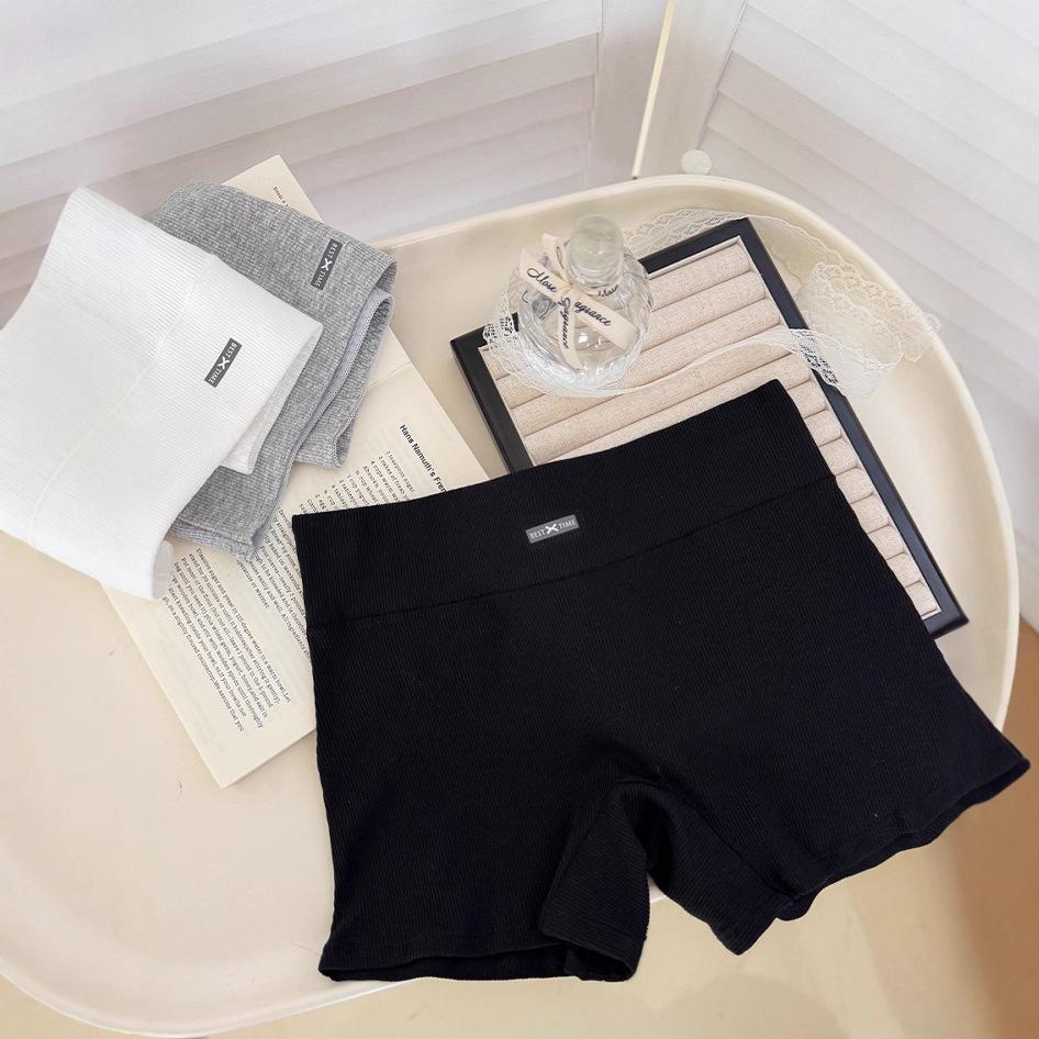 Женские антибактериальные хлопковые шорты безопасности 2025 года - Три в одном, дышащие, белые