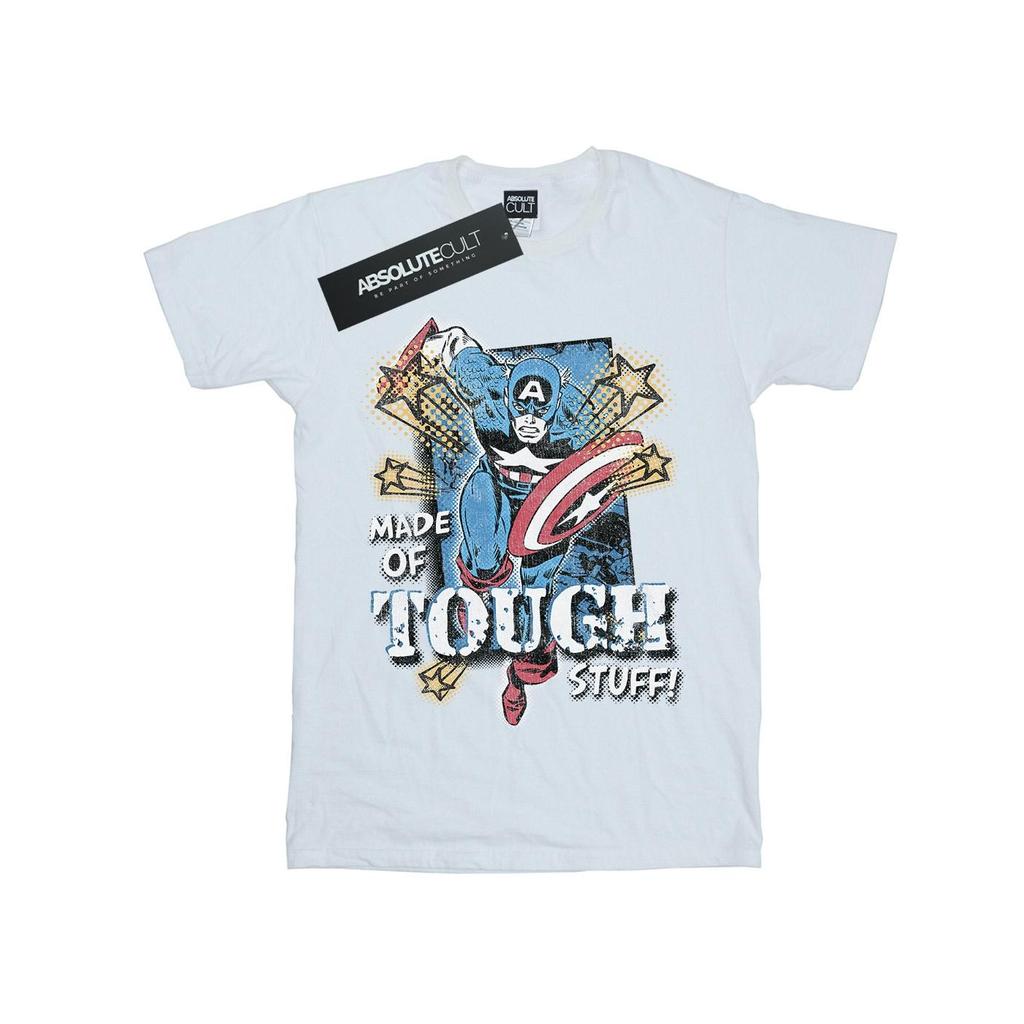 Marvel Mens Captain America Made Of Tough Stuff T-Shirt