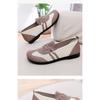 Women's Breathable Lightweight Low Heel Walking Shoes Comfort Non-Slip Daily Footwear for Elderly Moms