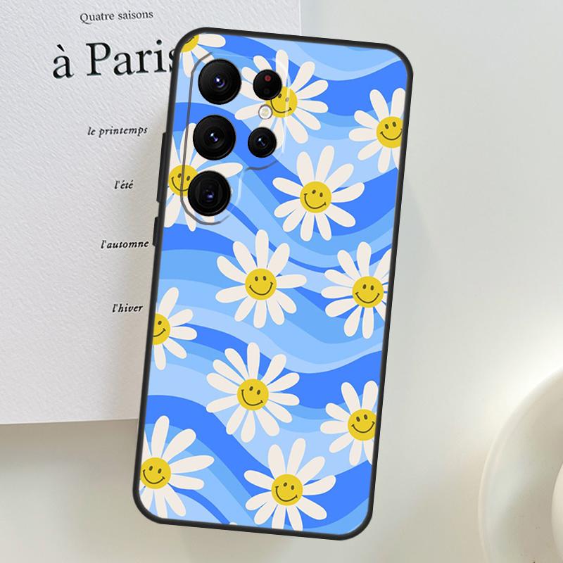 retro Groovy hippie boho rainbow Case For Samsung Galaxy S26 Ultra S24 S23 S22 S21 S25 Ultra S10 S20 Plus S25 FE Phone Cover