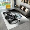 Car Tractor Series Pattern Truck Area Rug,Carpet Rug for Home Living Room Bedroom Sofa Doormat Decor,kids Non-slip Floor Mat 3D