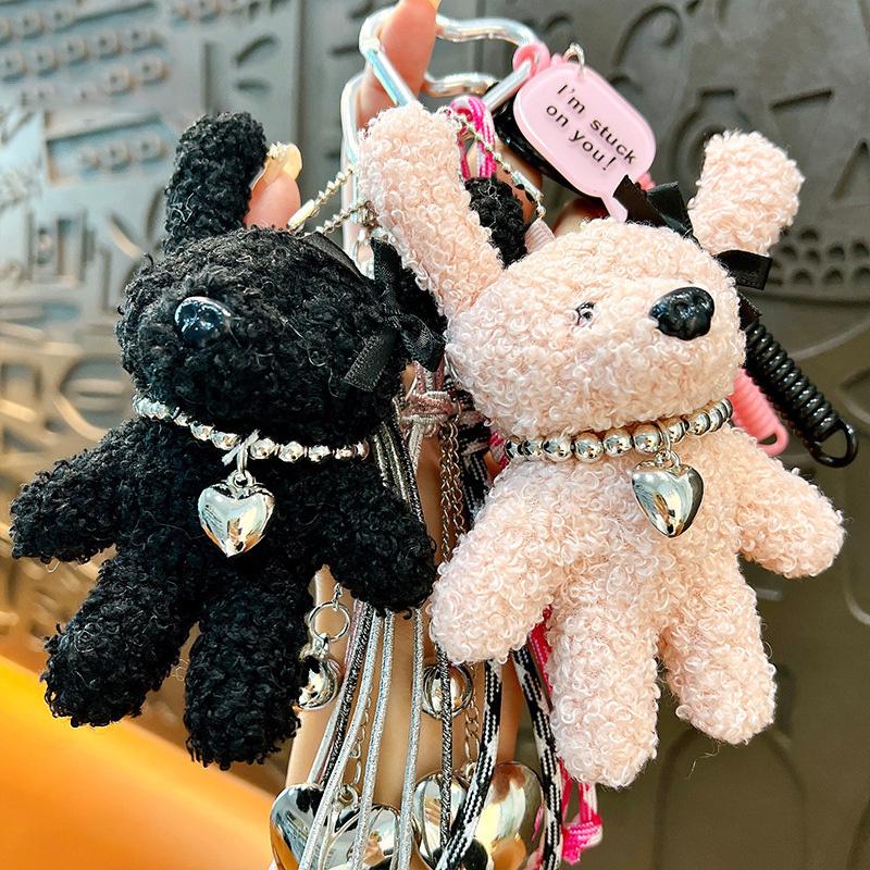 Любовь Красочная Веревочная Плюшевая Брелок Медведь Милый Изысканный Подвеска для Сумки Шарм для Сумки