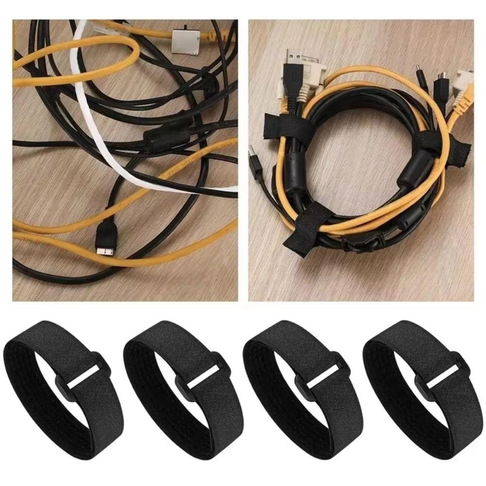 Free Cut Length Hook Loop Straps Reusable Cable Ties Fastener Self Adhesive Straps Securing Strap