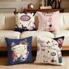 Sentimental Circus Cute Cushion Cover Cushion Cover Set 4Pcs 50X50 45X45 40X40 Pillowcase Decorative Sofa Home Decor