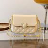 Основная сумка Push Tide Simple Women Shoulder Crossbody Foreign Style Chain Rhombus Small Square Bag