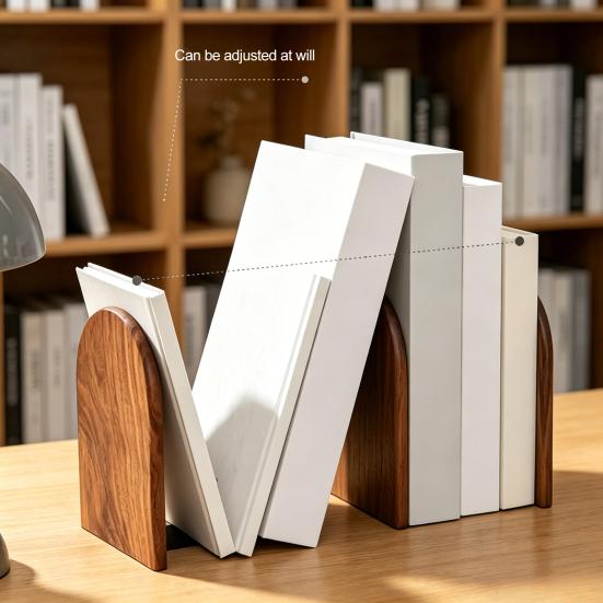 Деревянные книжные подставки Утолщенные, устойчивые, прочные, с полированными краями, долговечные держатели для книг для домашнего офиса