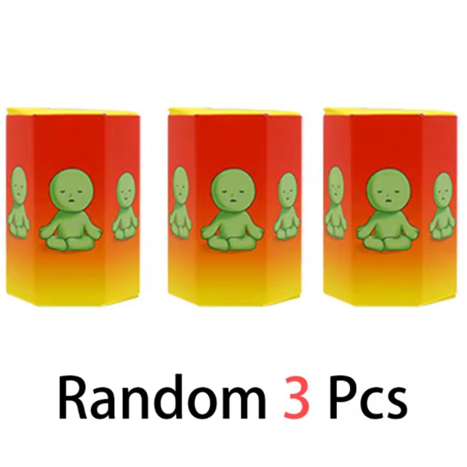 Smiski Yoga Series Blind Box – Luminous Green Figurine, Kawaii Night Light, Cute Collectible Toy, Christmas Gift
