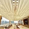 Colorful Ceiling Drapes 10Meter Long Hanging Sash Decor New Wave Gauze Curtain  Event Site Layout