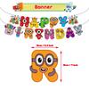 34pcs Numberblocks Party Supplies for Kids Include Banner Cake Topper Balloons