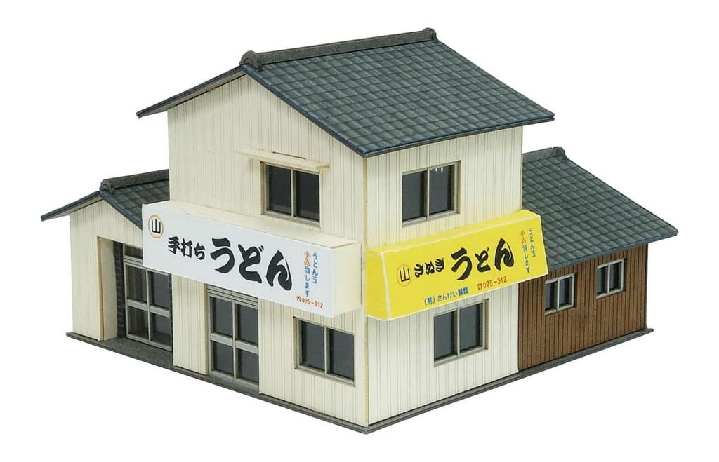 Sankei Nostalgic Diorama Series Udon Shop Paper Craft 1/150 MP03-112