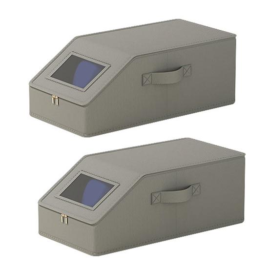 Коробка для хранения шляп Органайзер для бейсболок с прозрачным окном Штабелируемый чехол для шляп Вмещает до 12 кепок для хранения в шкафу без пыли