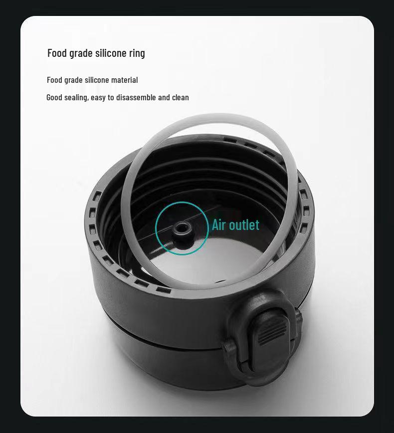 Мужская спортивная бутылка для воды большой емкости с матовым покрытием - Портативная пластиковая фляга для летнего фитнеса и путешествий