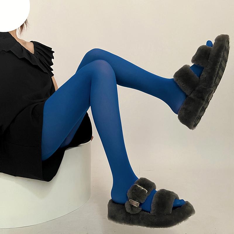 Женские сексуальные длинные чулки, носки, большие эластичные бархатные бесшовные колготки, колготки, осенние теплые