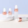 5Pcs 1/2/3/5Ml Frosted Glass Dropper Bottles Empty Essential Oil Bottles Jars