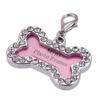 R# Pets Cat Dog ID Tags Индивидуальные персонализированные косточки в форме сплава Кристалл Бирка