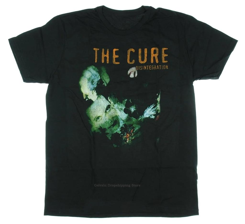 Men's T Shirt The Cure Disintegration Top Unisex Fashion Cotton T-shirt Kids Hip Hop Tees Tops Boy Oversized Tshirt Black Women Tee