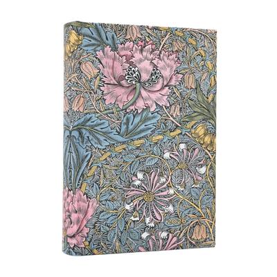 Paperblanks Ежедневник 2026 Английское издание Твердая обложка Моррис Розовый Жимолость Мини DE0723-5