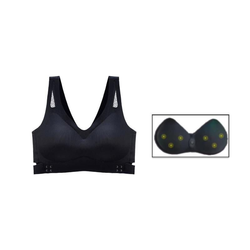 Электрический массажер для груди для женщин, удобный съемный дизайн с вибрацией для увеличения бюста