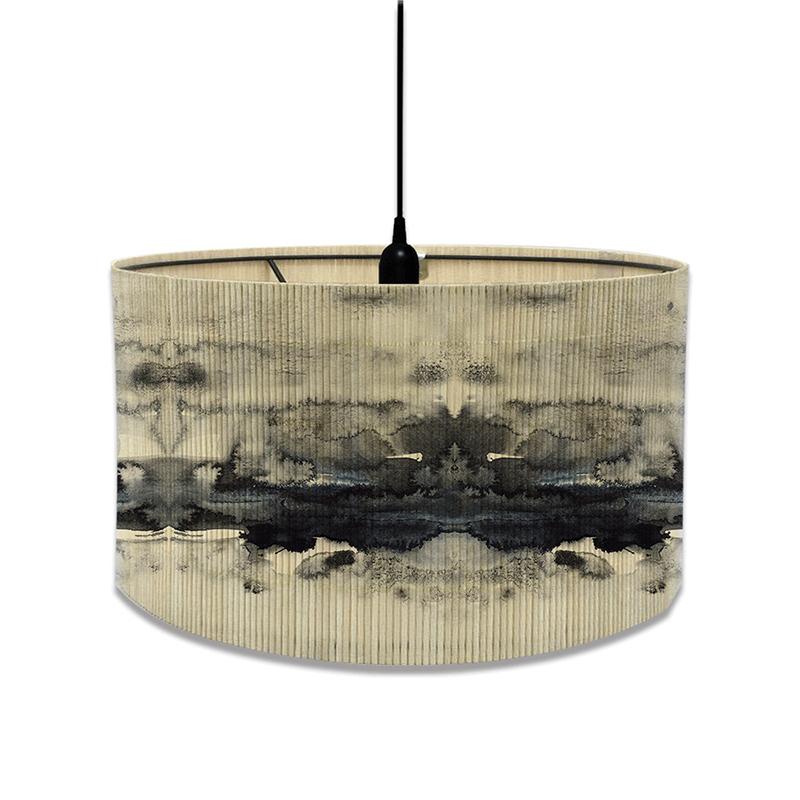 Chandelier Lampshade Table Lampshade Bamboo Lampshade Living Room Decoration Marbled Print