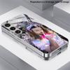 Чехол для телефона 2D с узором Сакура Лолита для Samsung S26 S25 S24 S23 S22 S21 S20 A56 A36 A16 - Гальванизированная стеклянная защитная крышка