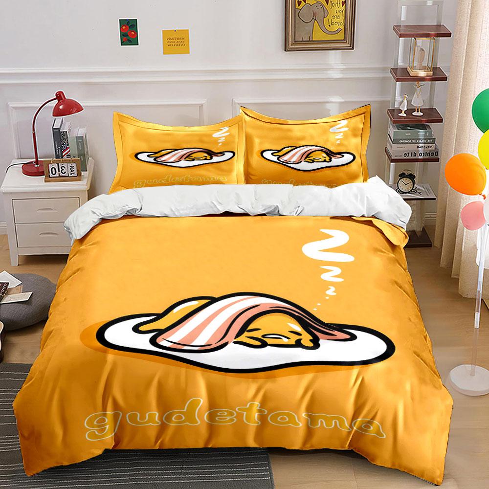 Sleeping egg, bacon blanket. Bedding sets Duvet cover sets Duvet covers Pillowcases(1 * Duvet Cover 2 * Pillowcases without duvet insert)