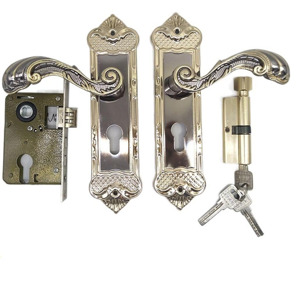 Easy Install Bedroom Interior Door Lock Vintage Interior Door Knobs Security Lock Household
