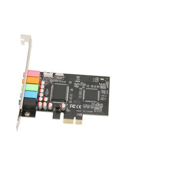 Звуковая карта PCIE 5.1 6-канальное объемное звучание Воспроизведение Запись 24 бит 48 кГц Внутренние звуковые карты с портом PCI Express