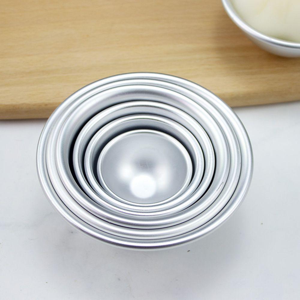 Practical Aluminium Alloy Cake Pastry Mould 3D Aluminum Ball Mochi Mold Snowball Half Round Daifuku Dessert Bomb Mold