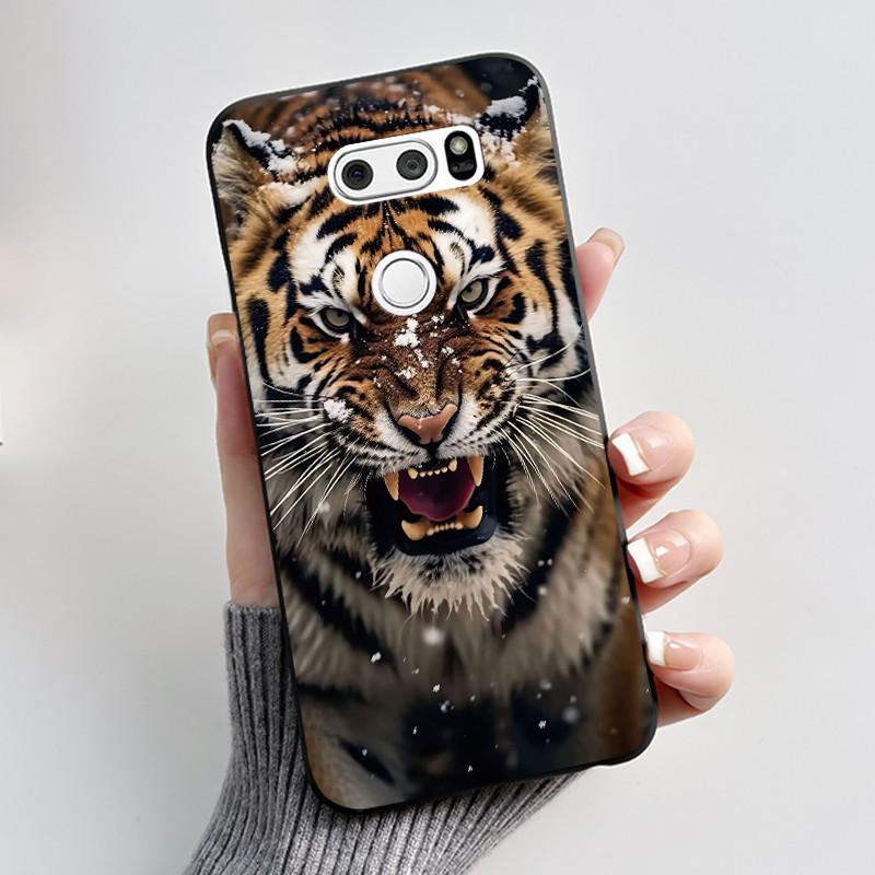 Чехол для LG V30 V30+ V30S V30S+ V35 V35+ ThinQ Тонкий Мягкий Черный Силиконовый Чехол Эстетичный Роскошный Милый Крутой Задняя Крышка для Мальчиков Девочек