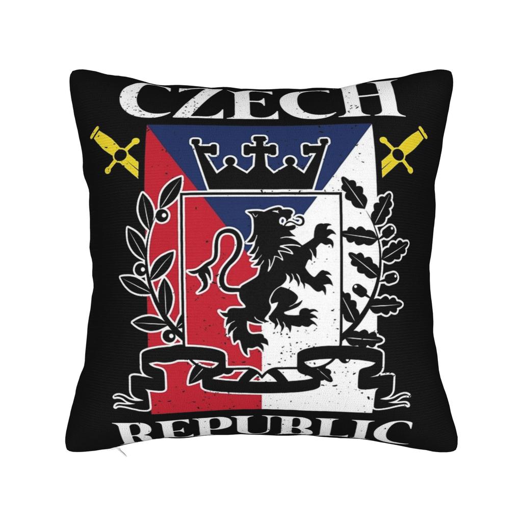 Czech Republic Coat Of Arms Pillow Cover Merch Soft Cushion Cover Decoration Pillow Case Cover Home Multiple Sizes