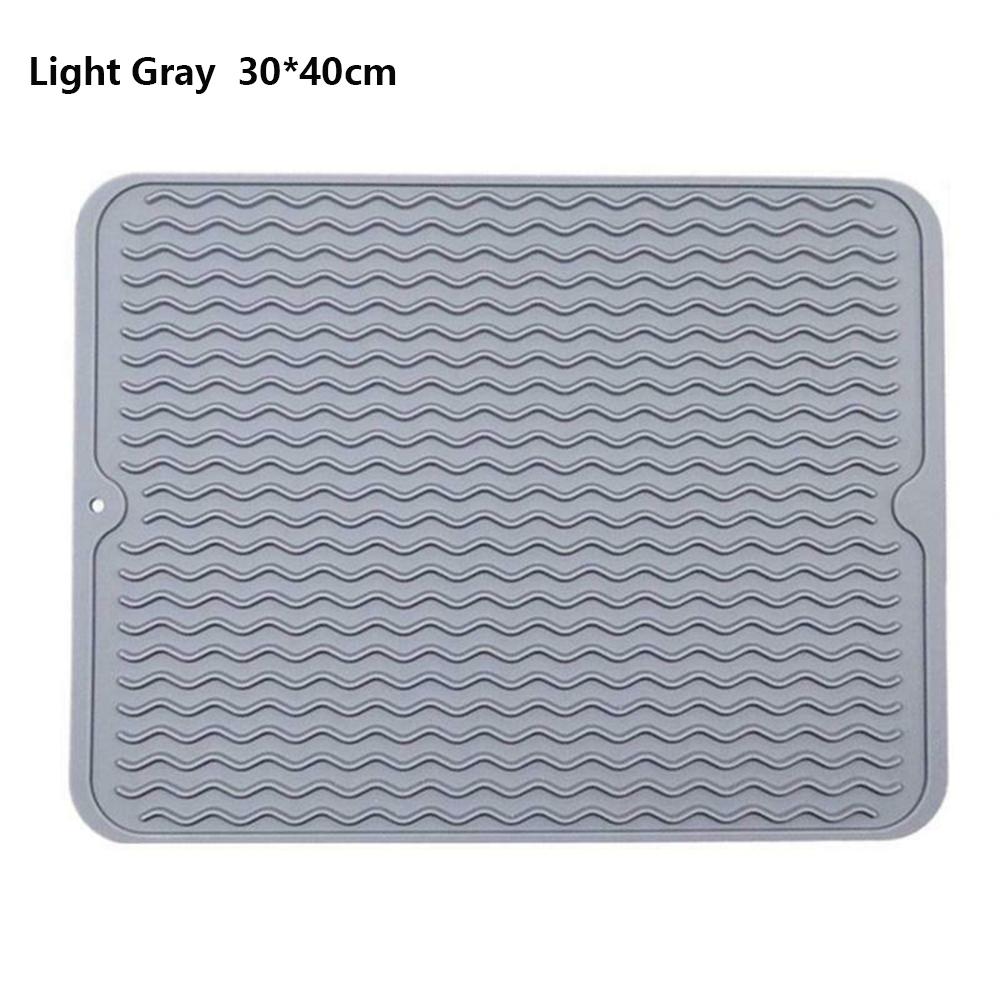 Kitchen Wave Non-slip Draining Pad Silicone Drying Mat Heat Insulation Pad Placemat Table Mat