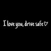1 шт. Искренне люблю тебя Наклейка на зеркало Прочная виниловая наклейка на автомобиль Напоминание о безопасности на зеркало заднего вида Автонаклейка Аксессуары