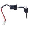 1Set 2 Wires Ignition Switch With 2 Keys On-Off Lock For Electrical Scooter